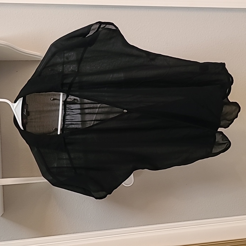Black sheer top